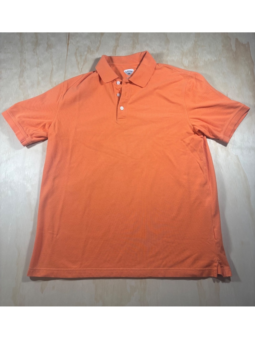 Callaway Men's Golf Polo Shirt Size L, Orange. Short Sleeve. Cotton
